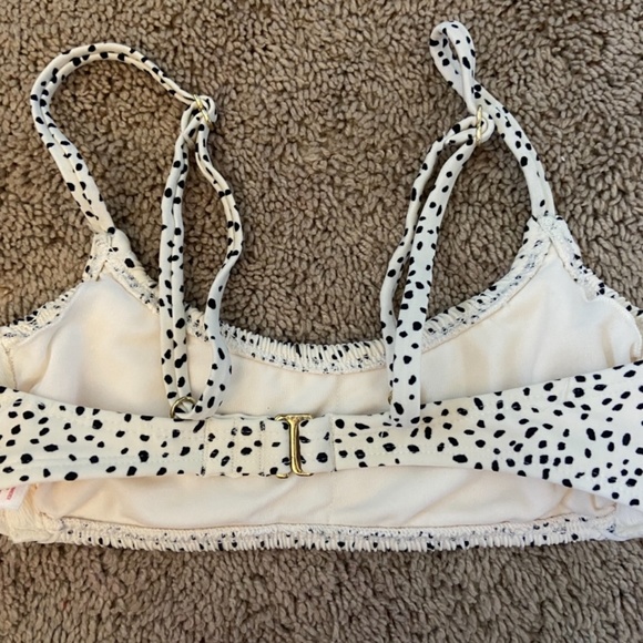 Dotted black and white bikini top - Picture 3 of 3